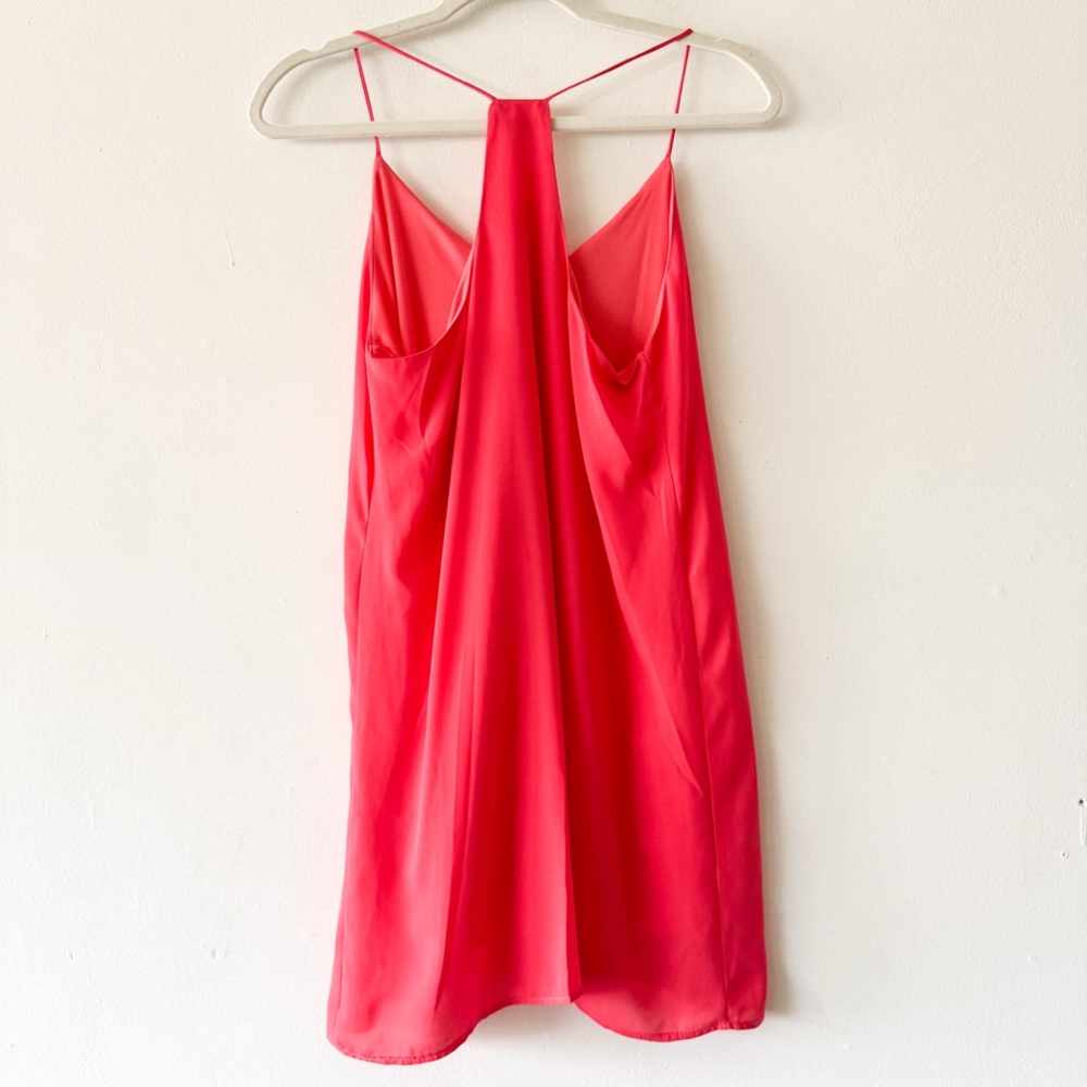 Style Rack Bright Pink Racerback Spaghetti Straps Dress Size Small - Picture 3 of 5